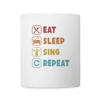 Eat Sleep Sing Repeat Opera House Vocalist Opera - Mug - white - Front