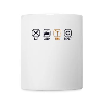 Eat Sleep Sing Repeat Opera House Vocalist Opera - Mug - white - Front