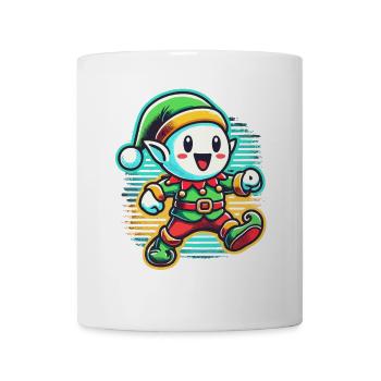 Joyeux Noël Gnome Dessin Animé - Mug blanc - blanc - Devant
