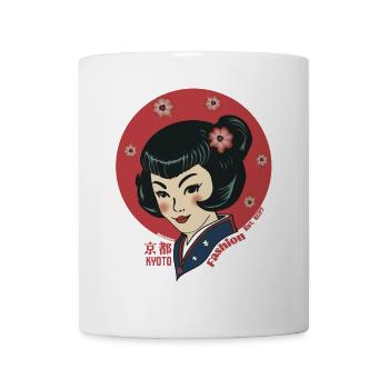 Kyoto Fashion Geisha - Tasse - Weiß - Vorne