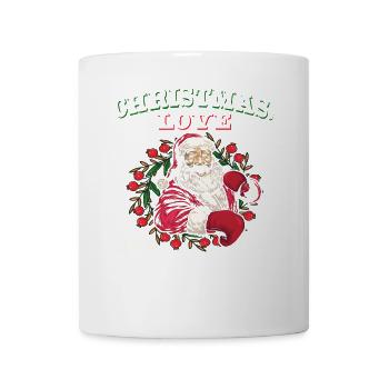 Christmas Love Boxing Boxer Weihnachtsgeschenk - Tasse - Weiß - Vorne
