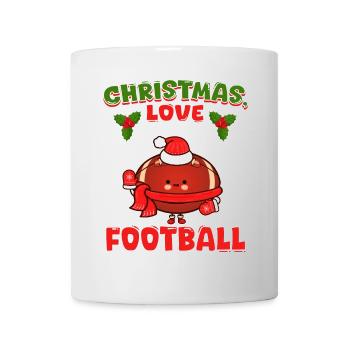 College Football Spieler Team Weihnachten Liebe - Tasse - Weiß - Vorne