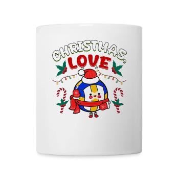 Joueur de volley-ball équipe club Noël, amour - Mug blanc - blanc - Devant