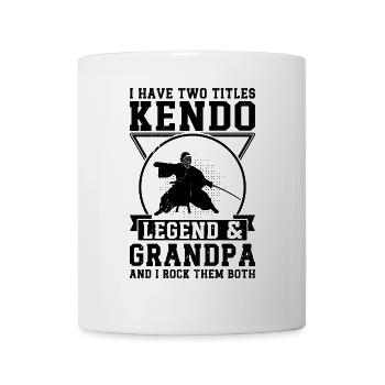 I have two titles Kendo Legend & Grandpa & I rock - Tasse - Weiß - Vorne