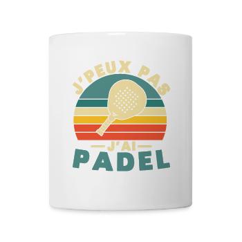 I can't I have padel - Mug - white - Front
