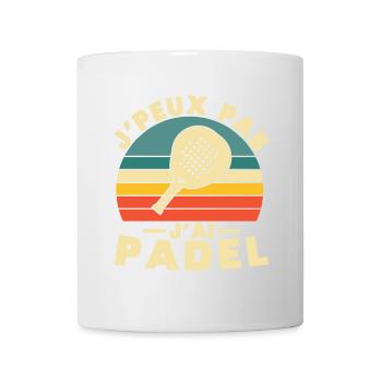 I can't I have padel - Mug - white - Front