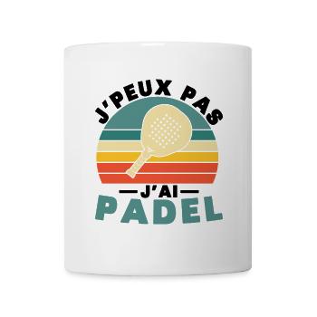 I can't I have padel - Mug - white - Front