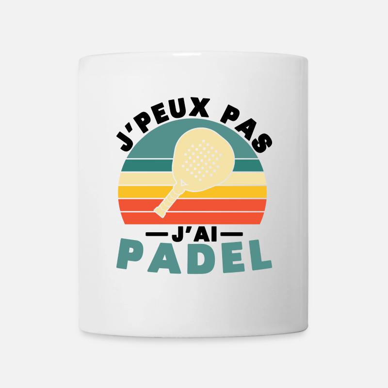 Je peux pas j ai padel - Mug blanc - blanc