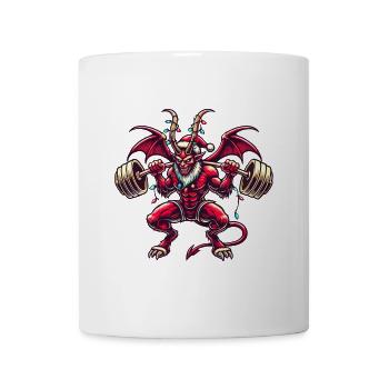 Krampus de Noël Muscle Power Workout Fun - Mug blanc - blanc - Devant