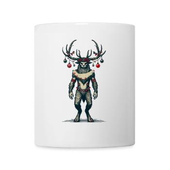Festlicher Krampus Weihnachtliche Folklore - Tasse - Weiß - Vorne