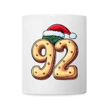 92 Number Christmas Cookie - Mug - white - Front