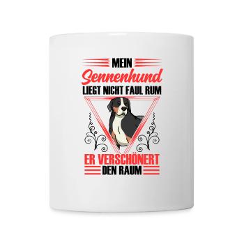 Mountain Dog beautifies space Swiss Mountain Dog - Mug - white - Front