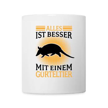 Armadillo Armadillo Everything better with armadillo - Mug - white - Front