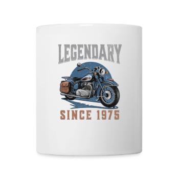 Légendaire 1975 – Conception de motos vintage - Mug blanc - blanc - Devant