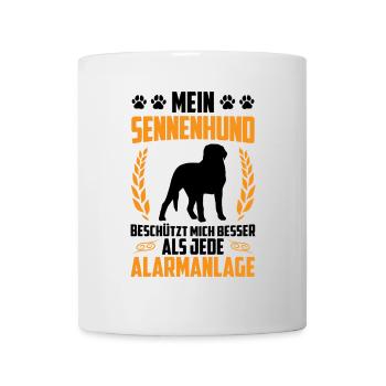 Chien de montagne mieux que l’alarme Bouvier suisse - Mug blanc - blanc - Devant