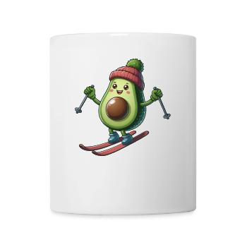 avocat ski sports d’hiver skieur plaisir - Mug blanc - blanc - Devant