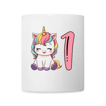 Children's Unicorn 1st Birthday I'm already One - Mug - white - Front