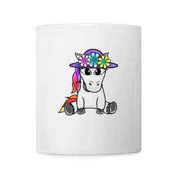niedliches Einhorn Einhörner Pferd Pferde Kinder - Tasse - Weiß - Vorne