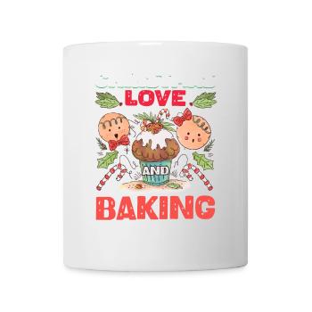 Noël, Amour et pâtisserie, Douce joie des fêtes - Mug blanc - blanc - Devant