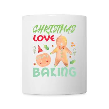 Noël, Amour et pâtisserie, Douce joie des fêtes - Mug blanc - blanc - Devant