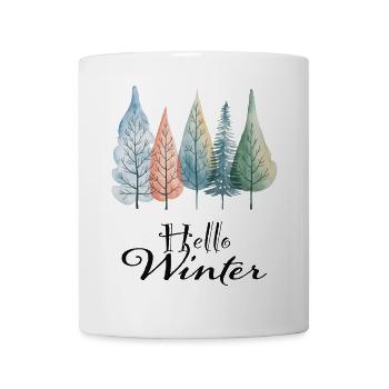 Hello Winter - Tasse - Weiß - Vorne