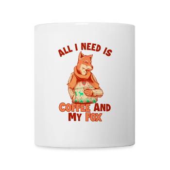 Kaffee und mein Fuchs Caninae Rotfuchs Canidae Fuchs - Tasse - Weiß - Vorne