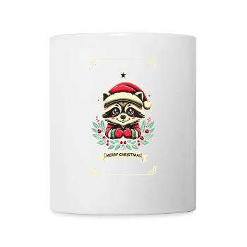 Ambiance de Noël mignon raton laveur - Mug blanc - blanc - Devant