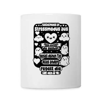 Cuddle mode on – stress mode off - Mug - white - Front