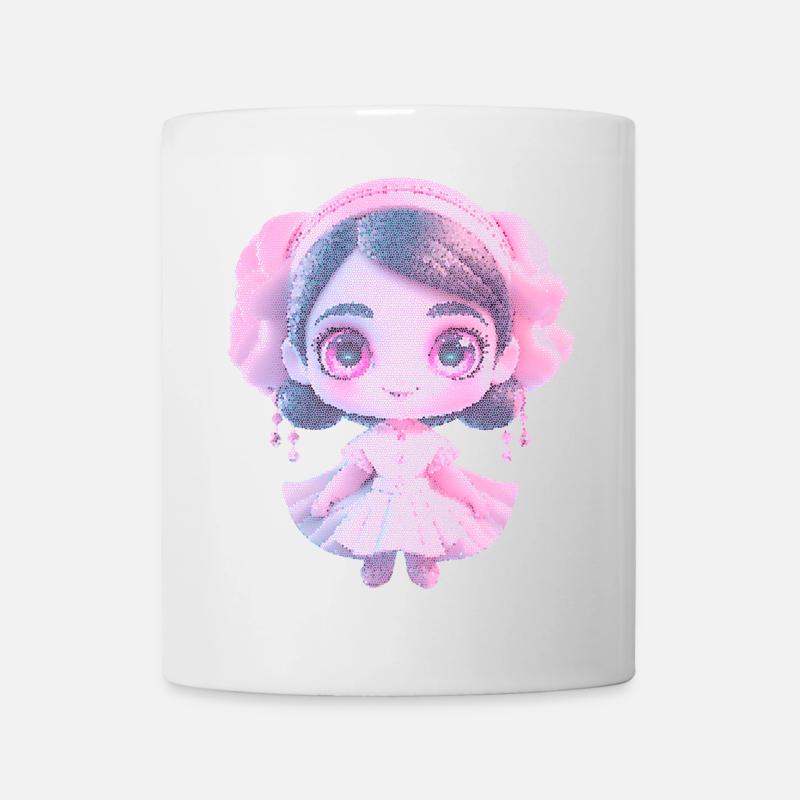niedliche Charakter - Tasse - Weiß