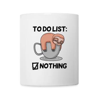 Dicton drôle - Dictons drôles - avec paresseux - Mug blanc - blanc - Devant
