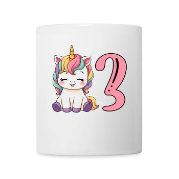 Children's Unicorn 3rd Birthday I'm already Three - Mug - white - Front
