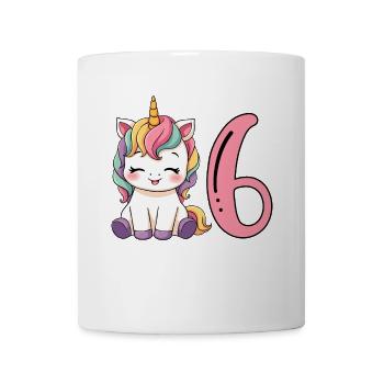 Children's Unicorn 6th Birthday I'm Already Six - Mug - white - Front