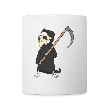 Halloween Medieval Plague Grim Reaper - Mug - white - Front