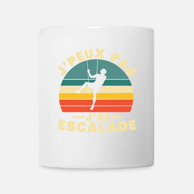 J'peux pas j'ai escalade - Mug blanc - blanc