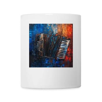 Akkordeon - Tasse - Weiß - Vorne