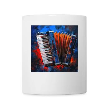 Akkordeon - Tasse - Weiß - Vorne