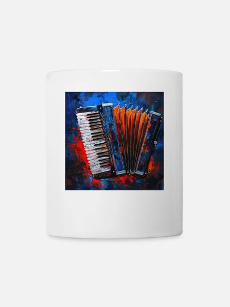 Akkordeon - Tasse - Weiß