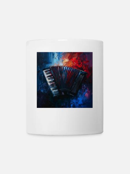 Akkordeon - Tasse - Weiß