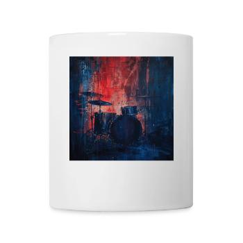 Schlagzeug - Tasse - Weiß - Vorne
