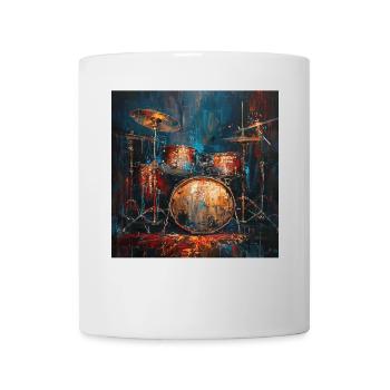 Schlagzeug - Tasse - Weiß - Vorne