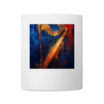 Harfe - Tasse - Weiß - Vorne