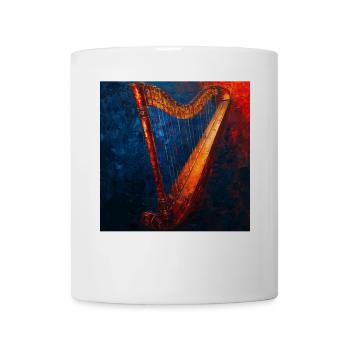 Harfe - Tasse - Weiß - Vorne