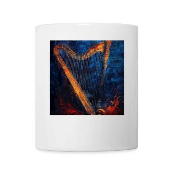 Harfe - Tasse - Weiß - Vorne