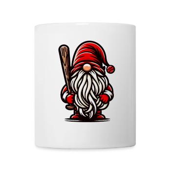 Christmas Baseball Gnome Dwarf Sports Fan - Mug - white - Front
