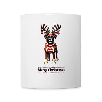 Merry Christmas Boxer Dog Motif - Mug - white - Front