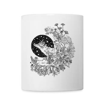 FOX & NIGHT SKY  - Mug - white - Front
