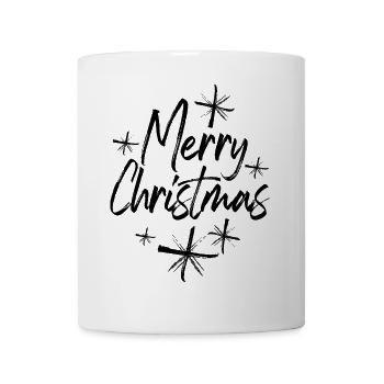 Graffiti Noël Neige étoiles Noël Hiver - Mug blanc - blanc - Devant