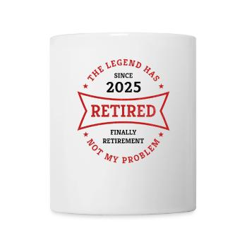 Pension 2025 The legend is in retirement Gift - Mug - white - Front