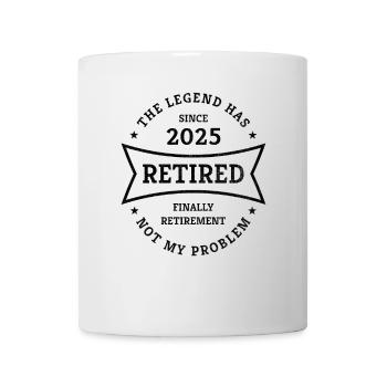 Retirement 2025 Finally Pension Gift for Pensioners - Mug - white - Front