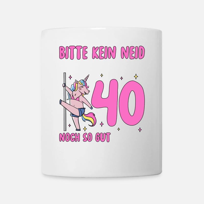 Good Looking Unicorn 40th Birthday - Mug - white
